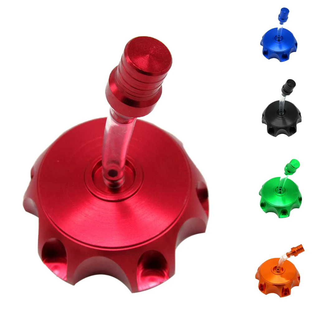 ATV Dirt Pit Bike CNC Aluminum Gas Fuel Tank Cap Breather Vent For 70cc