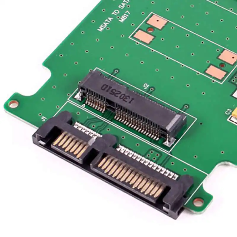 Мини Msata Pci-E Ssd 50 мм до 2,5 дюймов Sata 7+ 15Pin адаптер конвертер карты 5 см