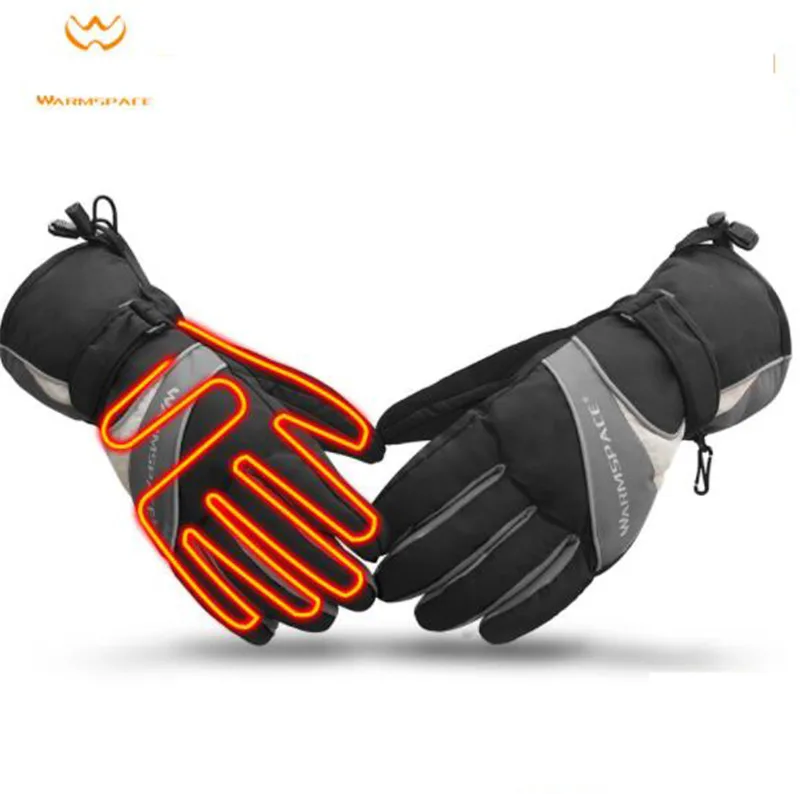 Перчатки для мотоцикла WARMSPACE 55 градусов, перчатки с подогревом, водонепроницаемые мотоциклетные перчатки для верховой езды, перчатки с сенсорным экраном, теплые перчатки для зимы