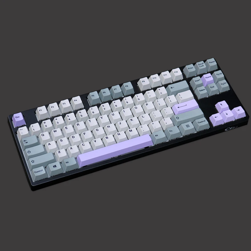 Chaves Conjunto Gmk Silenciado Keycaps Pbt Tintura Sublimação Cereja Perfil Keycap Retro Cinza Chaves Tampões para 64 68 980 Teclado Mecânico 151