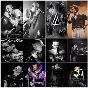 

Famous Superstar Singer Chester Bennington Diamond Painting Mosaic Embroidery Full Drill Diy Cross Stitch Home Decoration Art