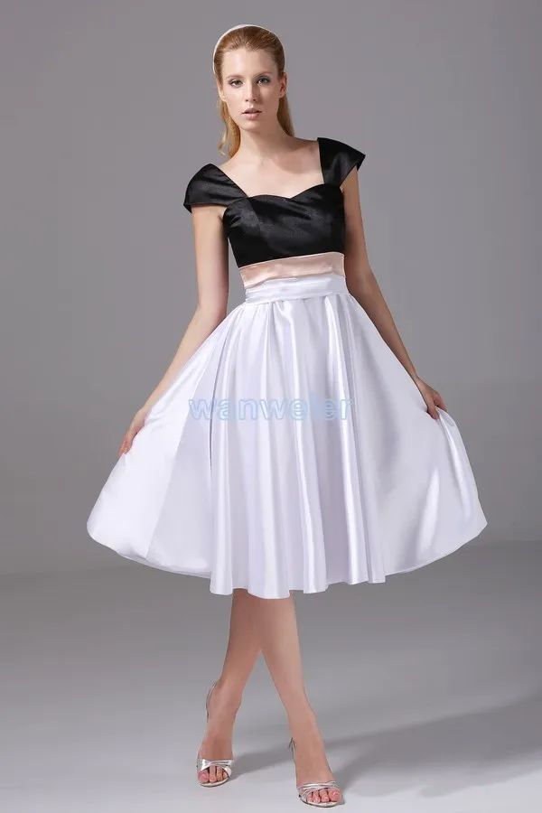 Same as picture Срочное поступление vestido de noiva популярное ТРАПЕЦИЕВИДНОЕ платье для выпускного вечера,, официальное атласное платье размера плюс, Вечерние Платья для подружек невесты - Цвет: Same as picture