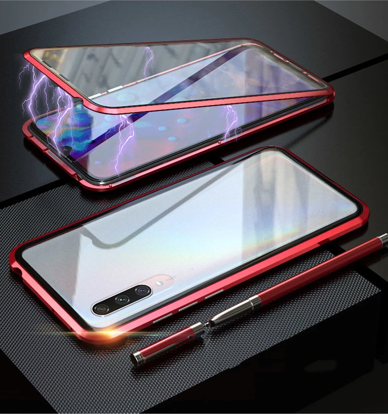 Роскошный чехол для Xiaomi Mi CC9/CC9e/A3/A3 Lite чехол полностью защищающий телефон магнит экран из закаленного стекла и алюминия металлический чехол