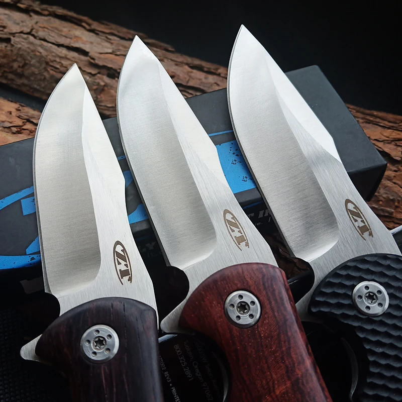 ZT0606 тактический складной нож 9cr13mov Лезвие G10 деревянная ручка для кемпинга выживания карманные ножи шарикоподшипник Флиппер инструменты для улицы