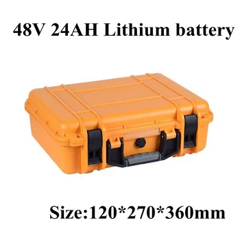

48V 24Ah 25Ah 20Ah Lithium Li Ion Battery Pack and Waterproof ABS Case for Lawn Mower Electric Scooter Backup Power Supply Truck