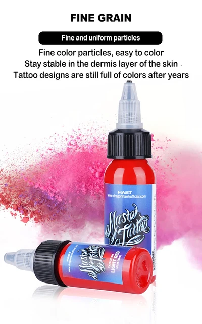 Botella de tinta negra de tatuaje para arte corporal, 4 tonos naturales,  minerales, maquillaje permanente seguro, pigmento de pintura, 30/120/240ml