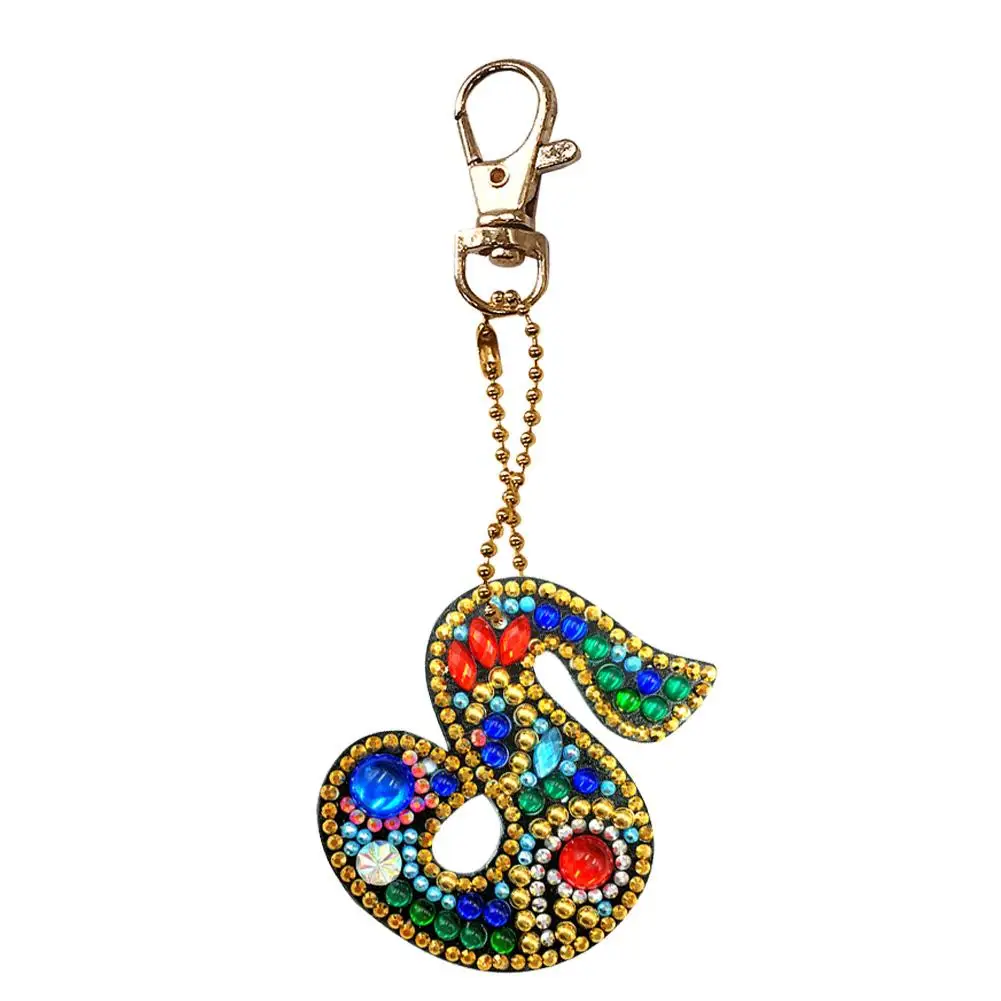 5D diamond painting Letters DIY keychain diamond bag pendant jewelry mosaic home decoration pattern handmade gift diamond painting diamond painting accessories diamond art painting kit