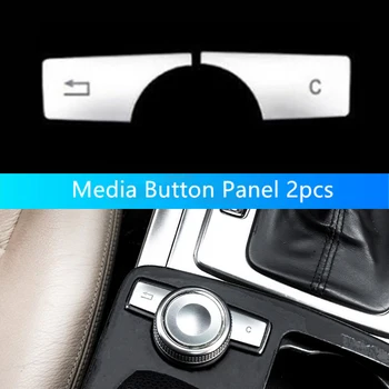 

New Arrival High Quality For Mercedes Benz C E GLK CLS Class W204 W212 Multimedia Buttons Sequins Cover