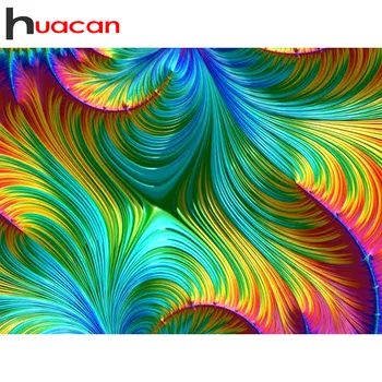 

Huacan Diamond Painting Landscape Cross Stitch Kit Diamond Mosaic Full Layout Diamond Embroidery With Square Round Stones