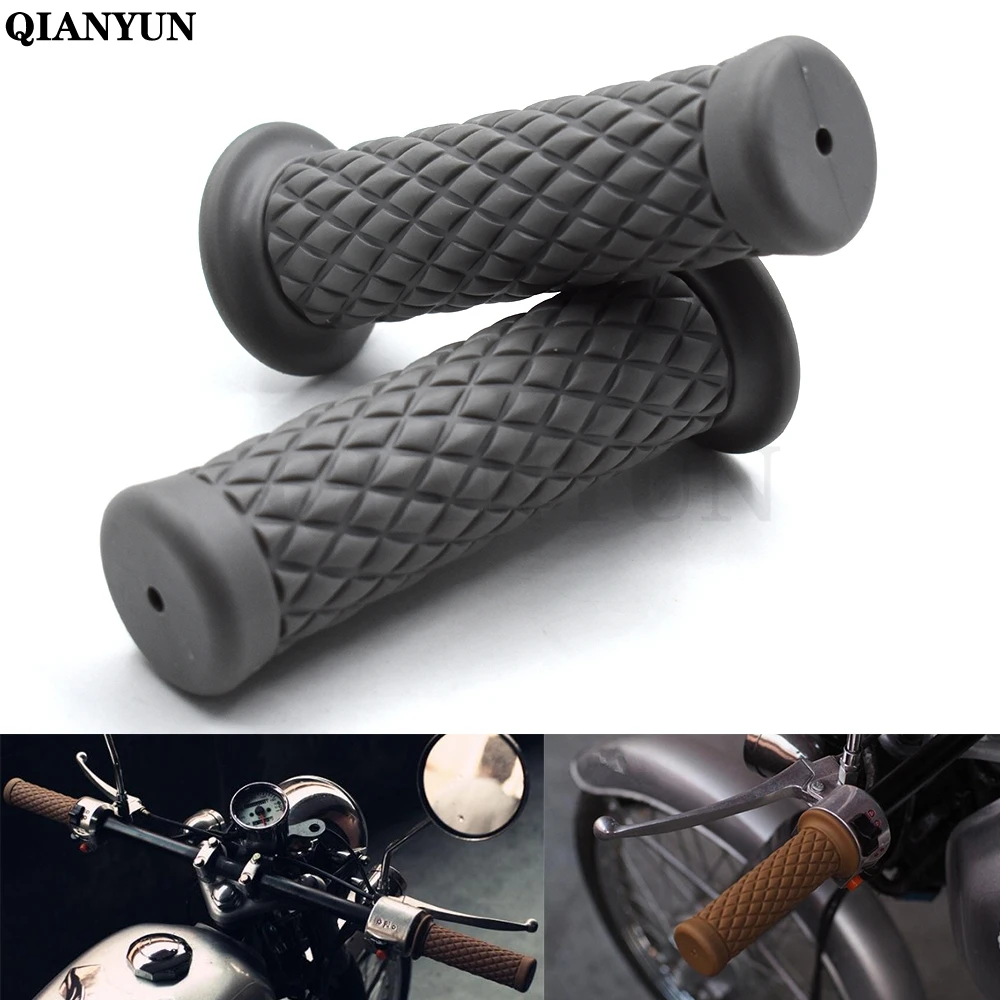 Универсальный мотоцикл 7/" 22 мм Винтаж резиновый руль для мотоцикла для MV Agusta Brutale 910R 989R 920 990 1078RR 1090