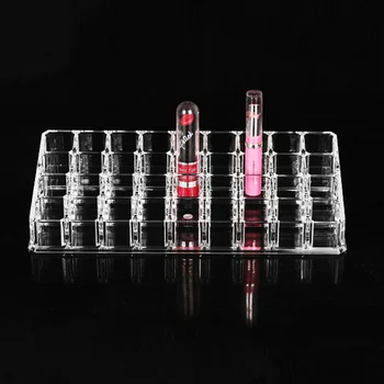 

New Hot 36 Grids Acrylic Lipstick Holder Cosmetic Storage Box Makeup Organizer Display Case Box SMR88