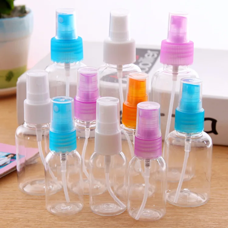 

Empty Transparent Spray Bottles 50ml Plastic Mini Refillable Container Empty Cosmetic Containers