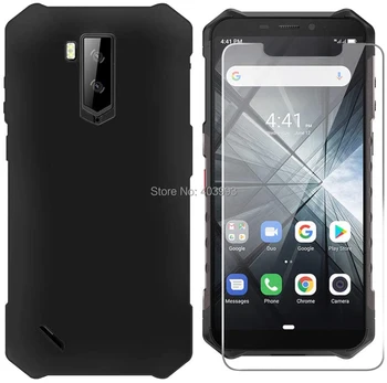 Перейти на Алиэкспресс и купить Для Ulefone Armor X5 чехол для Ulefone Armor X3, роскошный мягкий ТПУ чехол для телефона чехол с закаленным стеклом для Ulefone Armor X5
