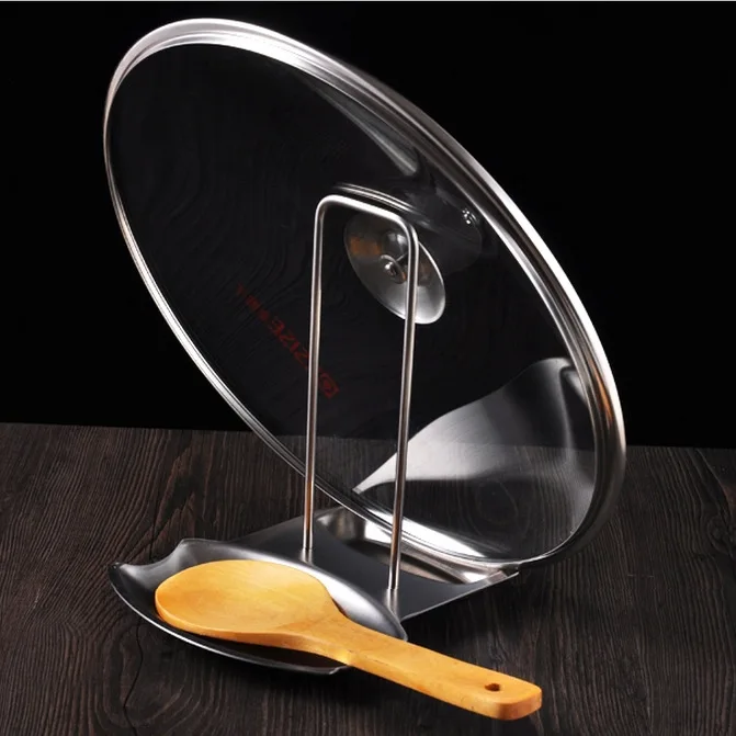 Wholesale Fully Stainless Steel Pot Cover Holder with Water Pan