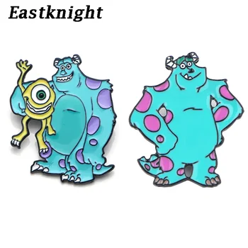

K857 Wholesale 20pcs/lot Halloween Jewelry Monster Metal Enamel Pins and Brooches for Women Lapel Pin Backpack Badge Gifts