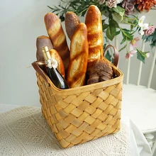 Soft bread simulation kitchen props, sample room display fake bread combination, simulation baguette long bread
