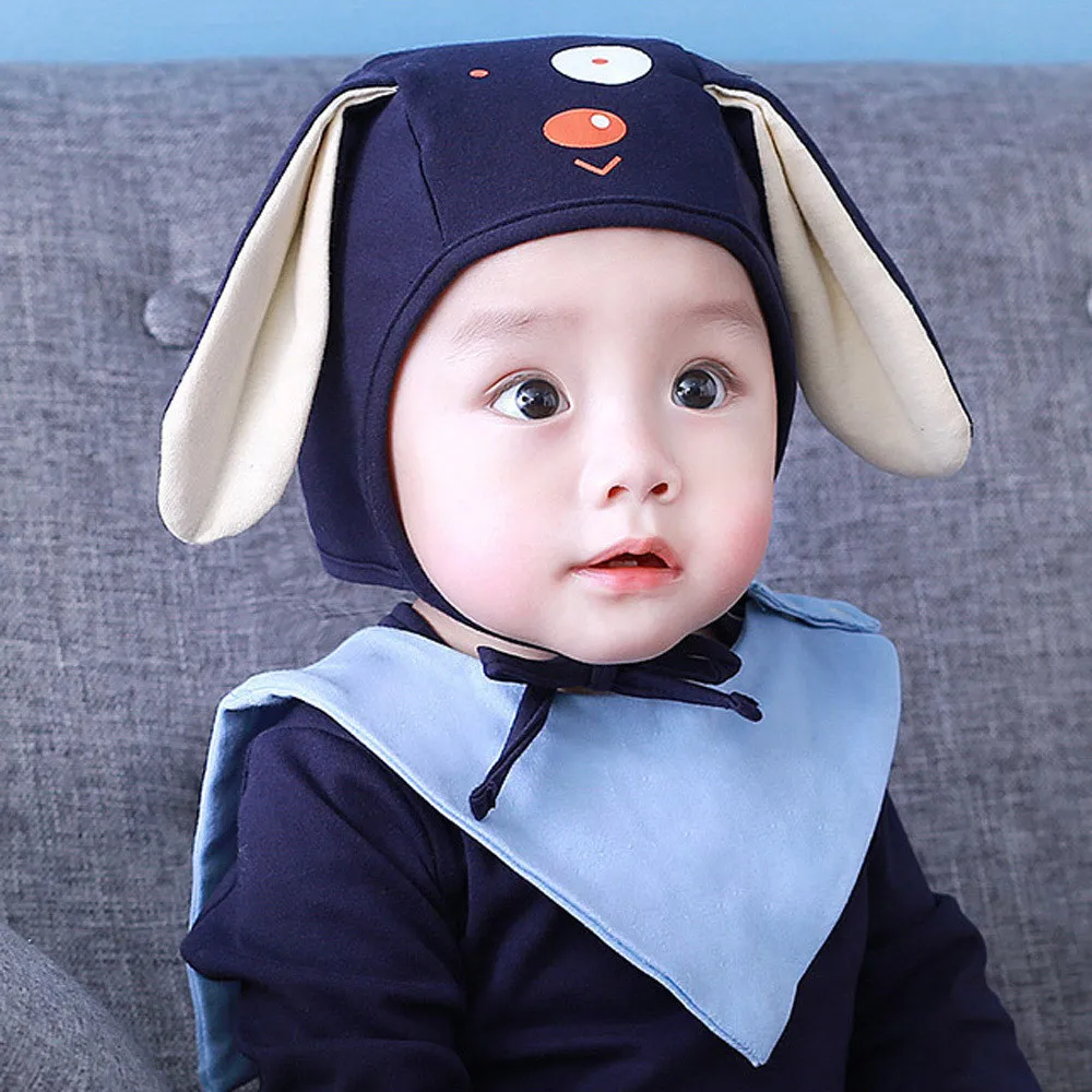 Baby cute puppy Ears Hat Infant Toddler Autumn Winter Caps for Children Baby Hats Accessories Photography Props
