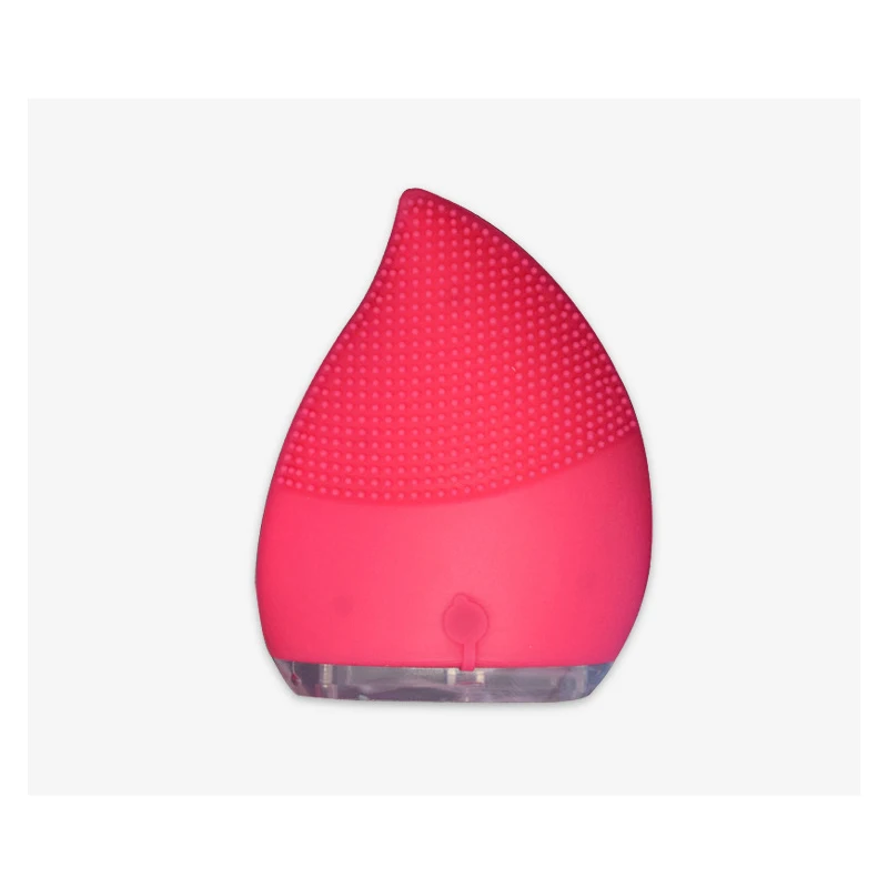 red electric Силиконовый Очищающий Инструмент в форме капли, ультразвуковая Электрическая Мойка для обеззараживания пор, водонепроницаемый очиститель косметического инструмента - Цвет: red electric