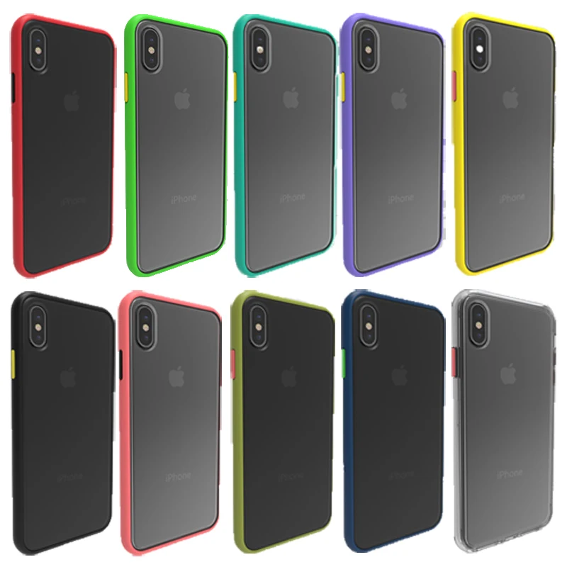 Противоударный прозрачный Гибридный Силиконовый чехол для iPhone X XS XR Max 8 7 6 6S Plus 11 Pro