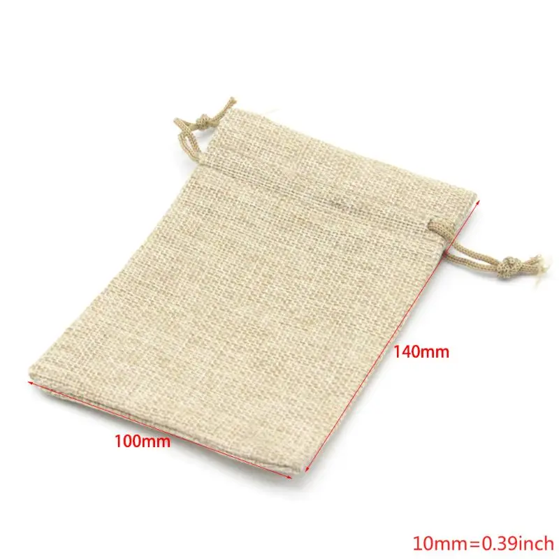 40 Burlap Bags with Drawstring Gift Bags Jewelry Pouches Sacks for Wedding Party and DIY Craft