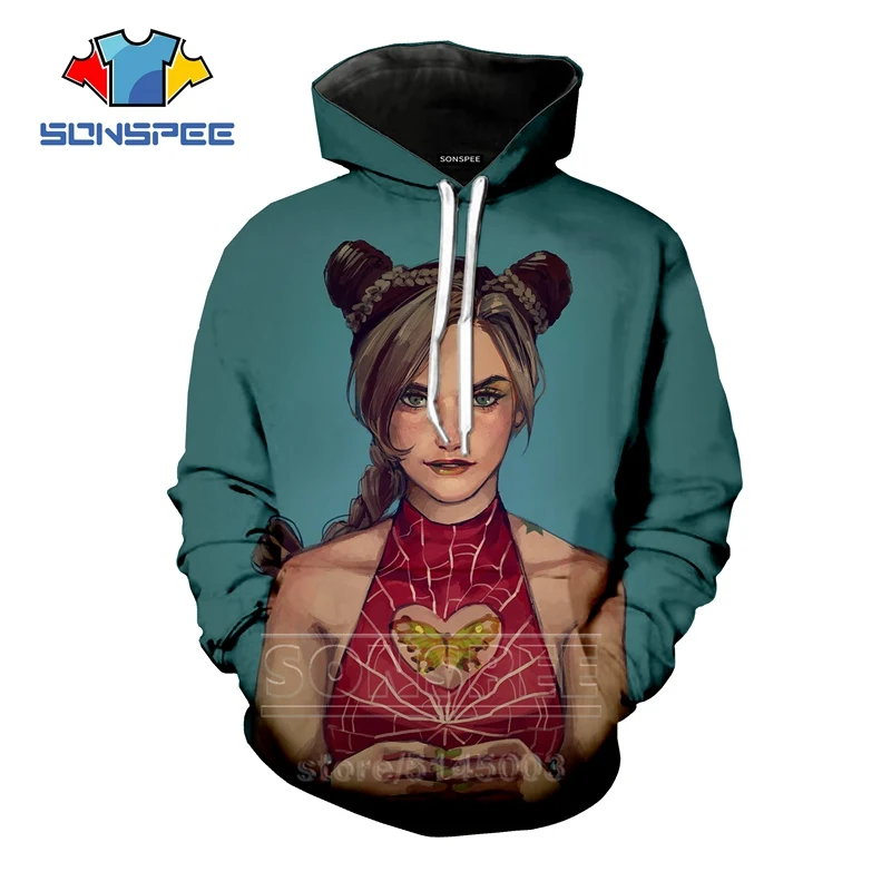 9 Аниме JoJo Необычные Приключения толстовки для мужчин женщин JOJO Толстовка 3D принт мода с длинным рукавом хип хоп Топ пуловер с круглым вырезом C045-14 - Цвет: 9