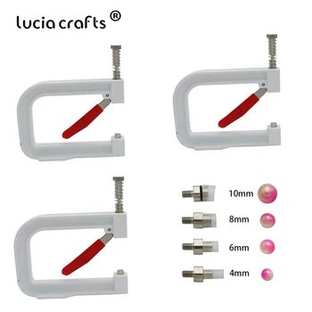 

1/2/3pcs Nailed Bead Machine DIY Craft Tool Clothing Manual Pearl Cap Bead Rivet Craft DIY Repair Knitting Machine Hair G1221