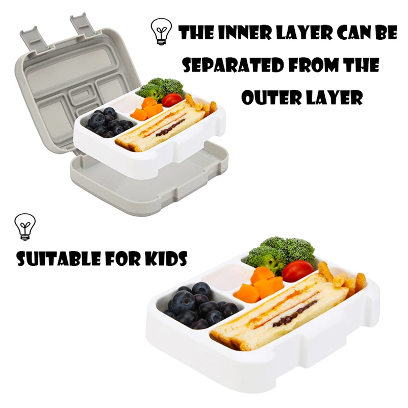 Ланч бокс для детей Microwavable Bento box контейнер еды студенческий детский снэк