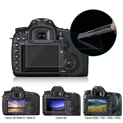 Протектор экрана камеры для Canon 5D Mark III IV EOS 6D 7D Mark II 100D/M3 EOS 200D 650D 1200D SX600 G7X закаленное стекло ЖК-пленка