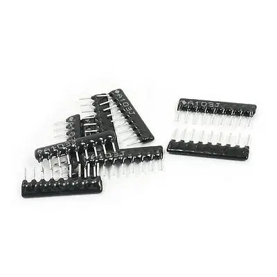9 шт. A09-103 9Pin изолированный как самостоятельный элемент линии 10 кОм 1/8 Вт Резистор сети