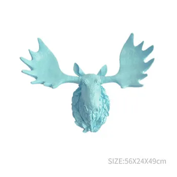 

European Animal Moose Head Wall Hanging Decorations Bar Study Wall Hanging Wall Hangings Creative Living Room Wall Decor M2463