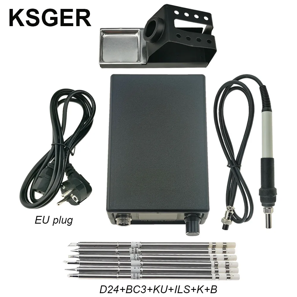 portable arc welder KSGER T12 Soldering Station STM32 V3.1S  DIY OLED Tools Soldering T12 Iron Tips ABS Case 907 Handle Auto-sleep rework station Welding Equipment