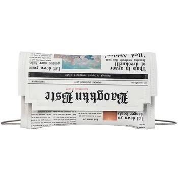 

TVVOVVIN 2019 New Spring Summer Pu Leather Paper Envelope Print Simple Falp Casual Simgle Women Accessories Fashion Tide D264