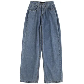 

2019 Jeans for Women blue Jeans High Waist Jeans Woman High Elastic plus size Stretch Jeans female washed denimy Loose Pant