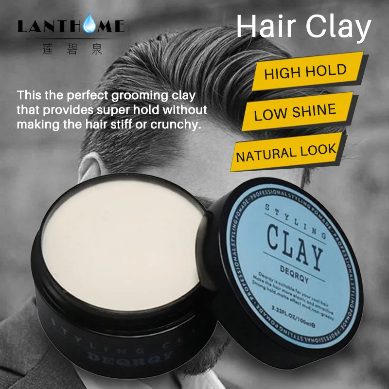 

Hair Styling Clay Hair Finishing Gel for Hair Pomade Men Daily Strong Hold Hairstyles Long-lasting Matte Finished Molding Cream