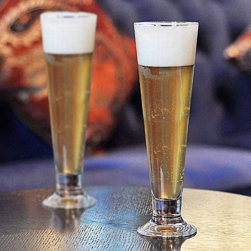400ml beer glass thickened wine glass beer cup printing is available for bars and restaurants