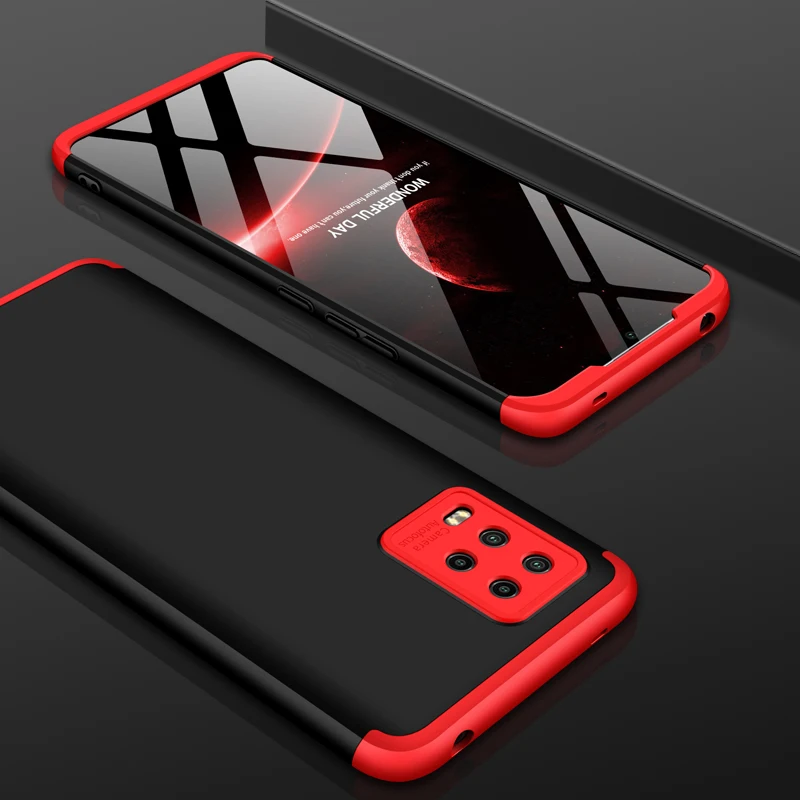 

Slim Case for Xiaomi 10 Lite Case 360 Full Protection Anti-knock 3 in 1 Matte Hard PC Cover for Xiaomi Mi 10 Lite Case Coque