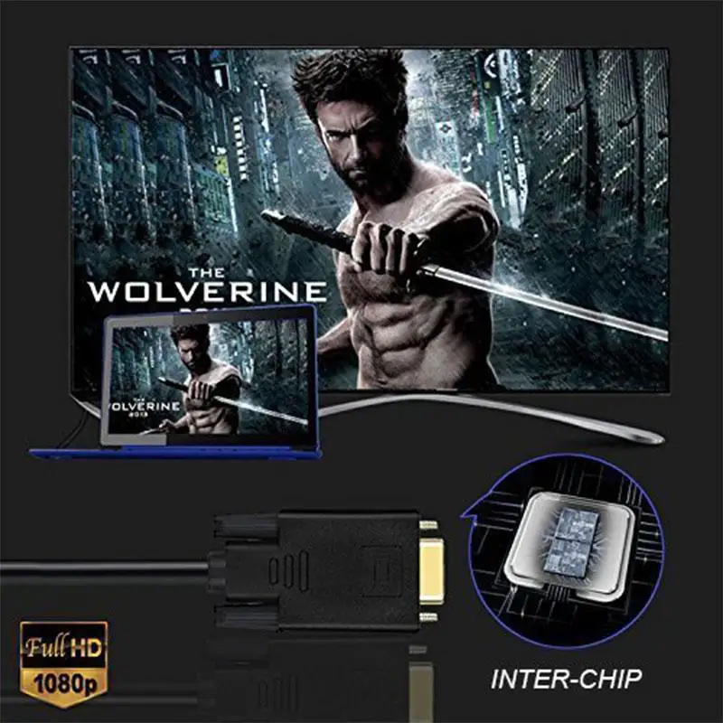 DishyKooker 1,8 м HDMI к VGA кабель Соединительная линия