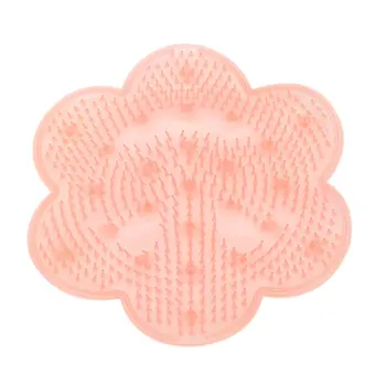 

Household Anti-Slip Silicone Suction Cup Bathroom Shower Mat Bat Bath Mats Solid Cute Flower Shaped