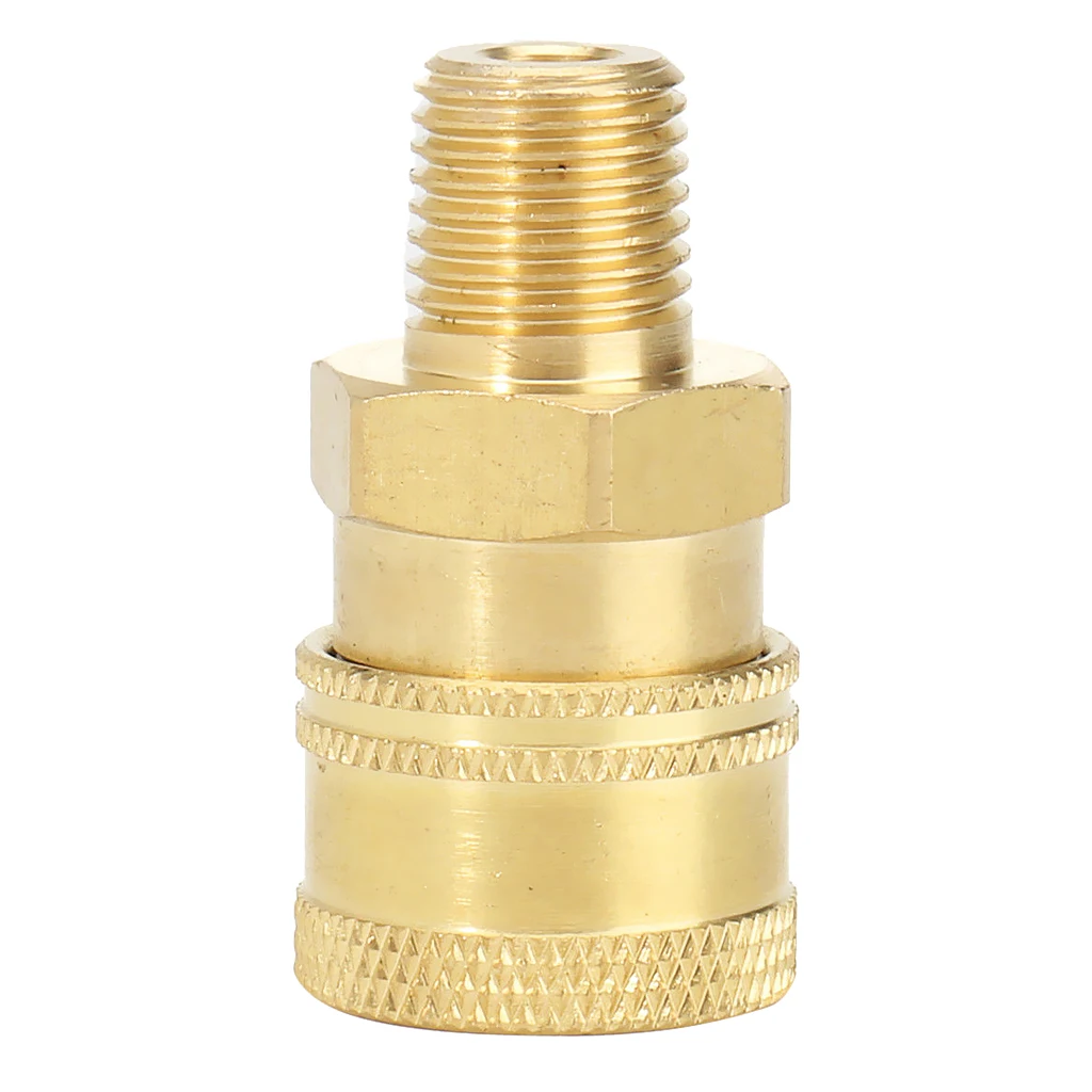 1x Brass Pressure Washer Quick Connect 12mm to 1/4 Male Coupler Adapter