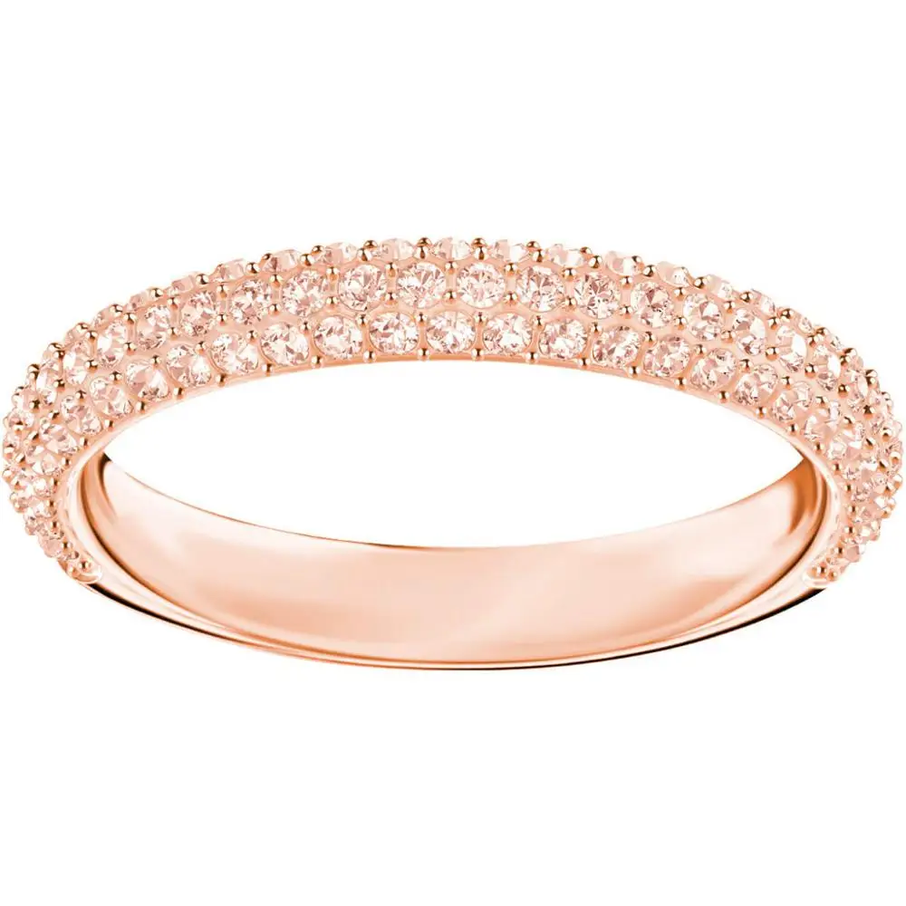5387567 Высокое качество Swa оригинальная серия простой темперамент нерегулярная круглая инкрустация жемчуг Кристалл Серебряное кольцо - Цвет основного камня: 5387567