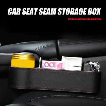 

Car Seat Gap Slit Filler Organizer Console Side Pocket PU Leather Storage Box Case Auto Stowing Tidying Accessories