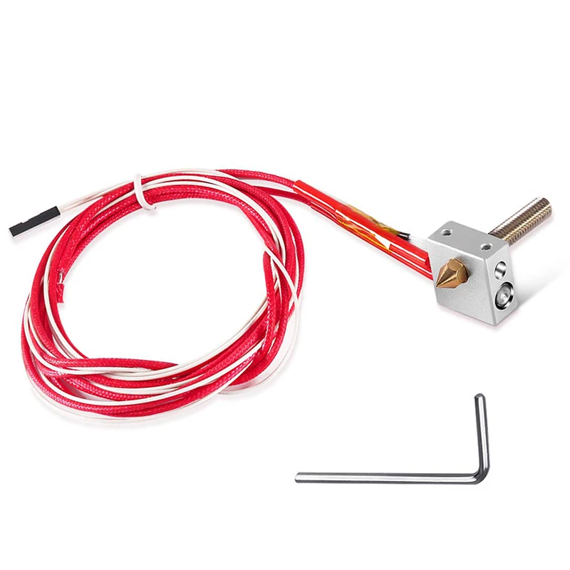 DIY Hotend комплект сопла MK8 горло экструдера обогреватель 1 75 мм/0 4 мм Экструдер