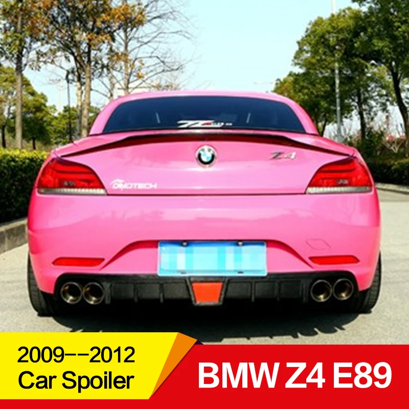 Использовать для BMW Z4 спойлер E89 2009 10 11 12 лет глянцевый углеродного волокна задний duckbill крыло V стиль спойлер, аксессуары