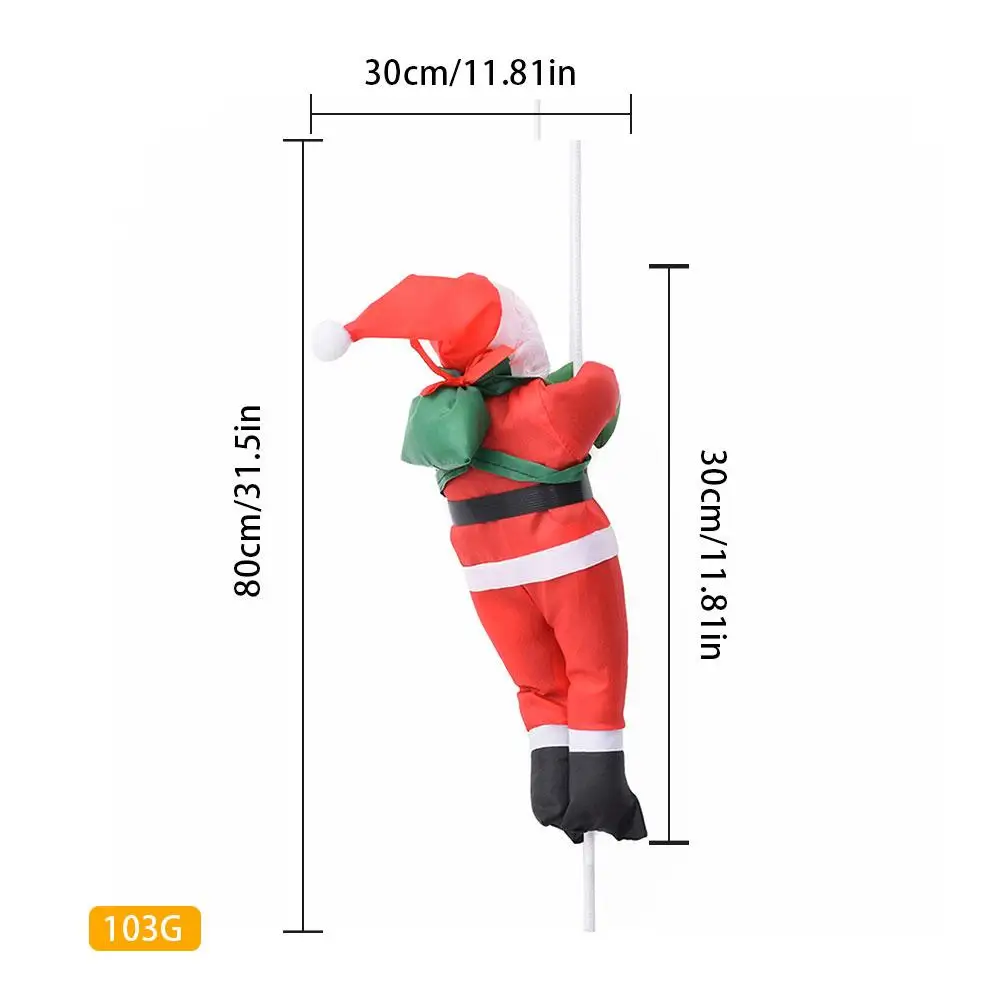 30 см скалолазание лестница Санта-Клаус Кукла рождественские украшения открытый кулон в виде куклы Санта-Клауса Новогодние украшения падение Орна