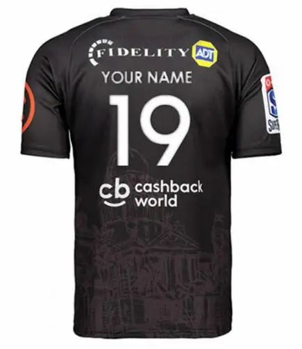 Акулы супер Регби Джерси Размер: S-3XL - Цвет: Print name number