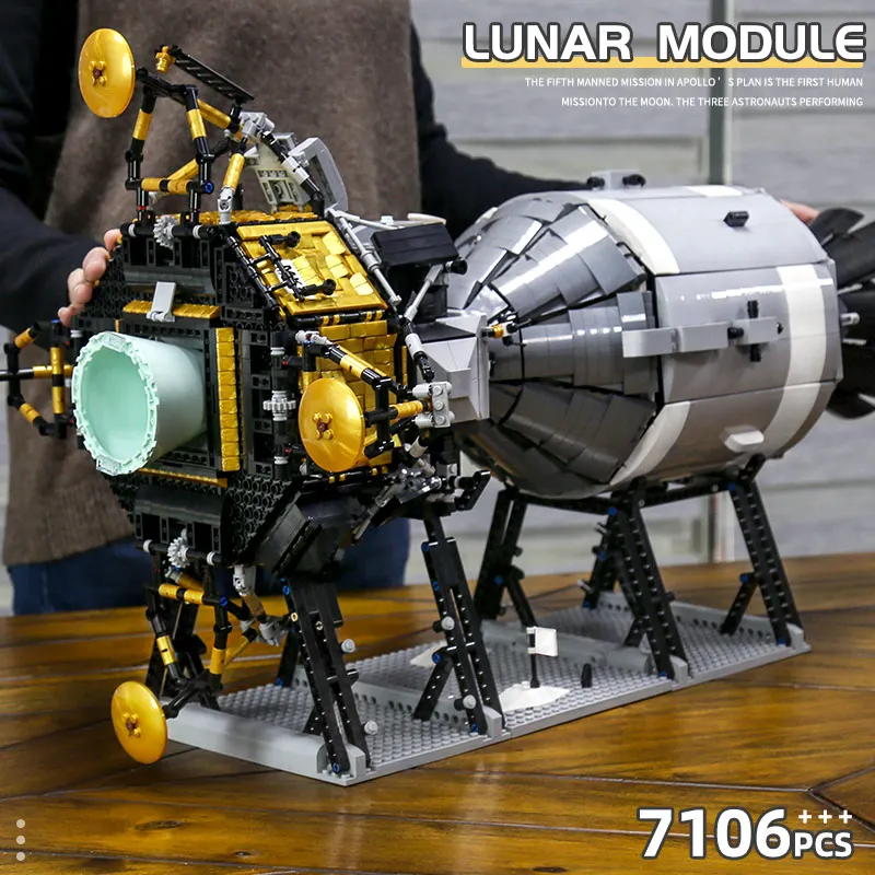 Набор строительных блоков Mould King 21006 креативная Серия Apollo 11 Звездные войны Сатурн