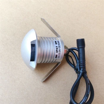

3W LED Underground Light 12V 24V Outdoor Landscape Lighting IP67 Recessed Spot Light Kit Patio Pavers LED Floor Deck Stair Lamp