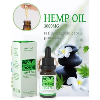 

10ml Skin Care Organic Hemp Seeds Oil Long-lasting Moisturizing Extract Drop Pain Relief Reduce Anxiety Better Sleep Essence