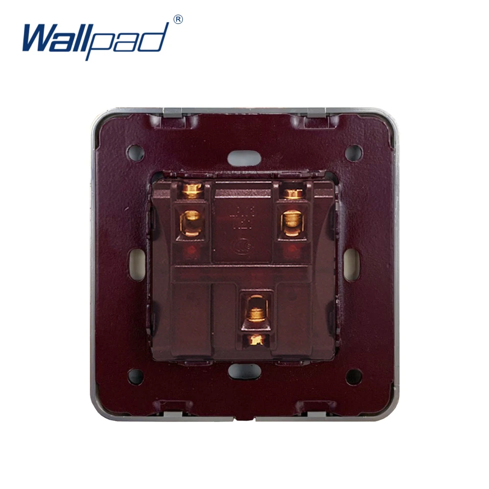 2 Gang Reset Momentary Contact Wallpad Luxury White Wall Light Switch Rocker Switch 16A AC110~250V PC Panel Electric Shutter
