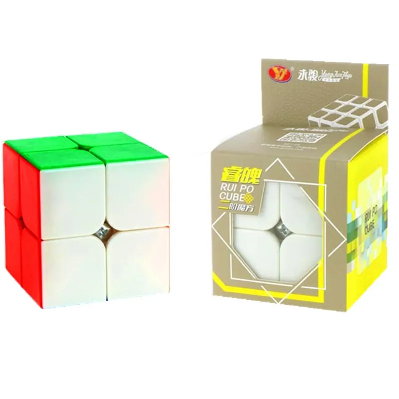 Yongjun YJ RuiPo 2x2x2 обучающий детский антистрессовый магический куб быстрый ультра-Гладкий 2x2 скоростной Torsion Головоломка Куб детские игрушки подарок